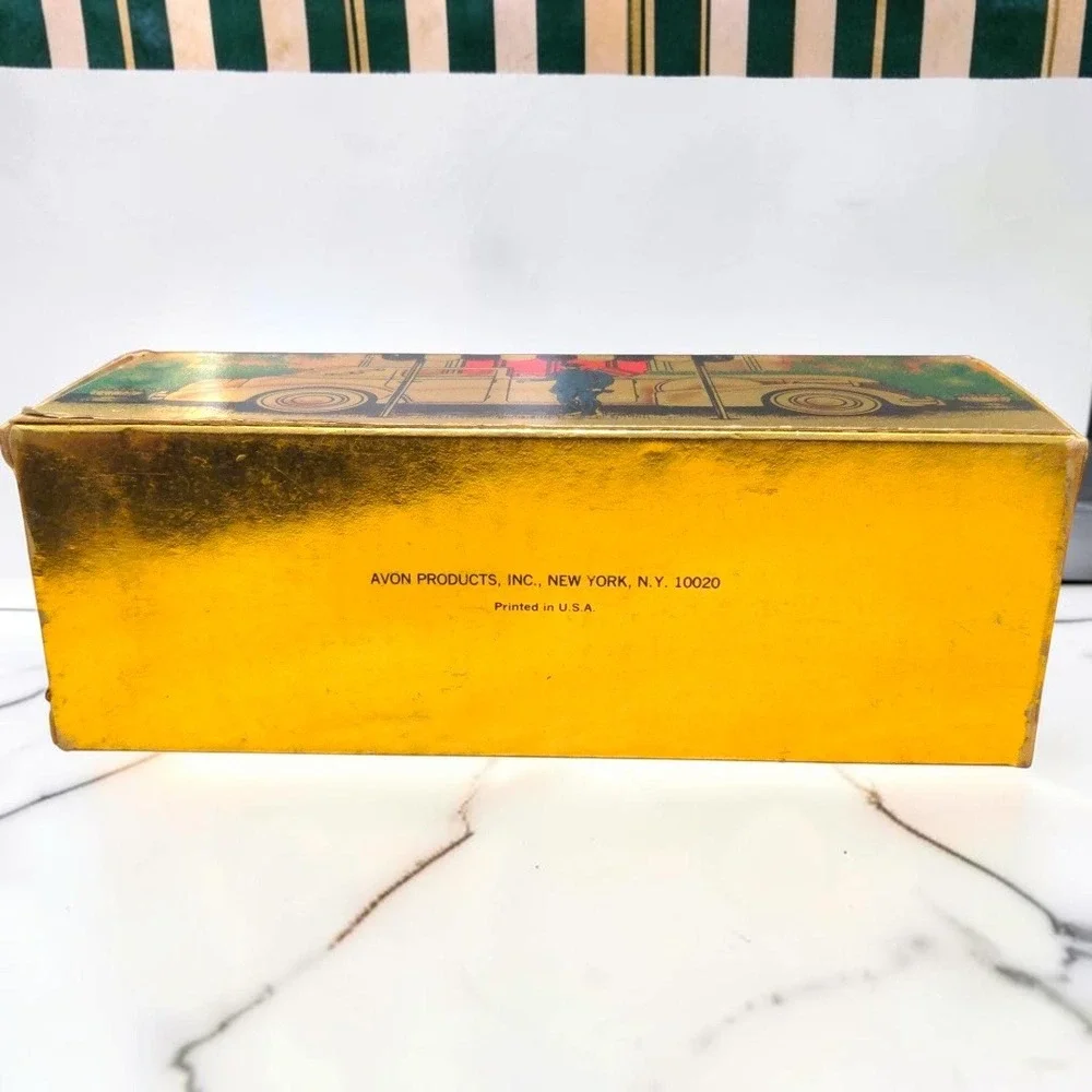 VTG 70s Avon Solid Gold Cadillac Wild Country After Shave 6oz Men Bottle NIB Box